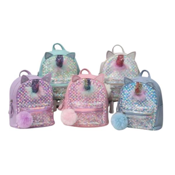 BOLSO INFANTIL  CON DISE&Ntilde;O UNICORNIO MODELO 8226C-785 ROSADO