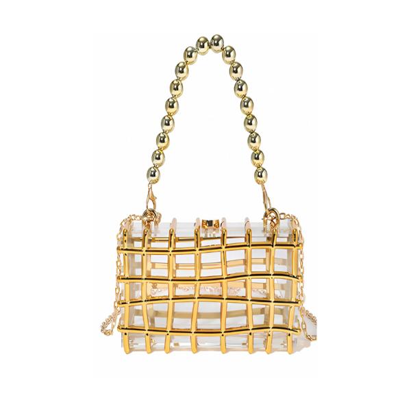BOLSO DE MANO WR-17 ORO