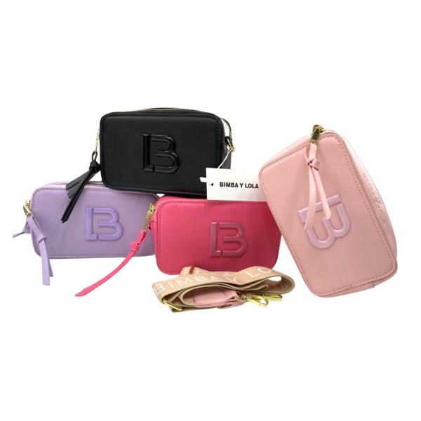 BOLSO CRUZADO MARCA BIMBA Y LOLA MODELO 5759 ROSADO OSCURO