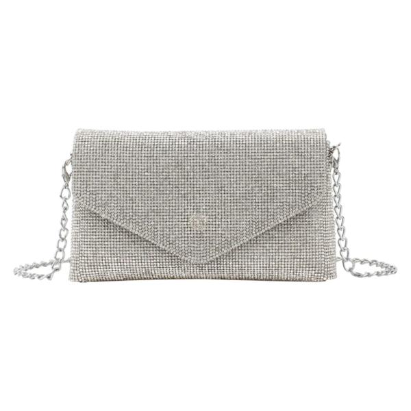 BOLSO DE MANO 2302 PLATEADO