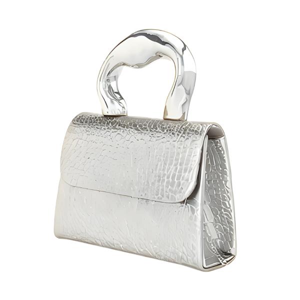 BOLSO DE MANO 2177 PLATEADO