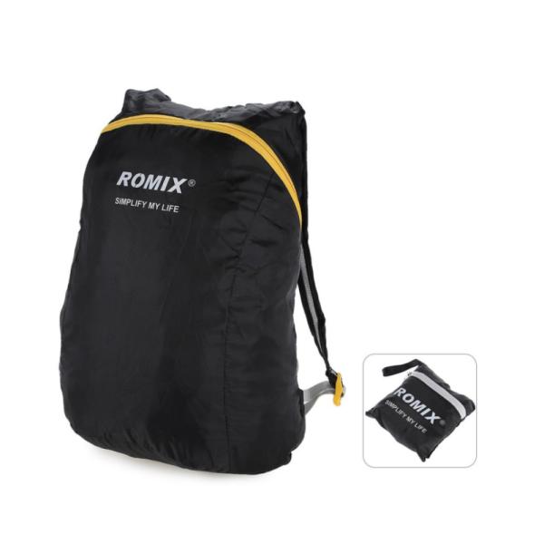 BOLSO EMPACABLE  ESPALDA 14L MODELO RH30 NEGRO