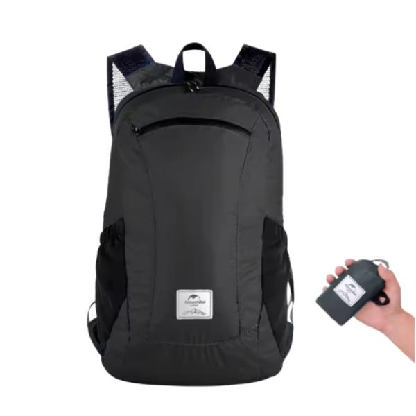 BOLSO EMPACABLE 16L  MODELO RH52 NEGRO