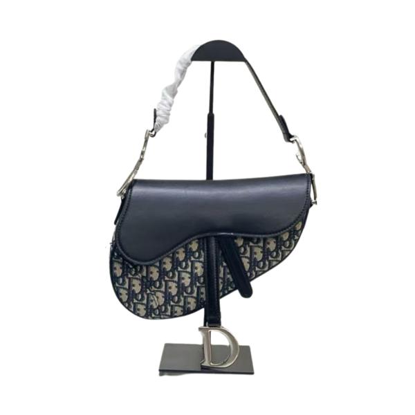 BOLSO MODELO SADDLE  DIOR NEGRO/ESTAMPADO