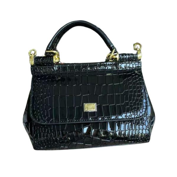 BOLSO MANO DISE&Ntilde;O SICILY  DOLCE GABANA NEGRO