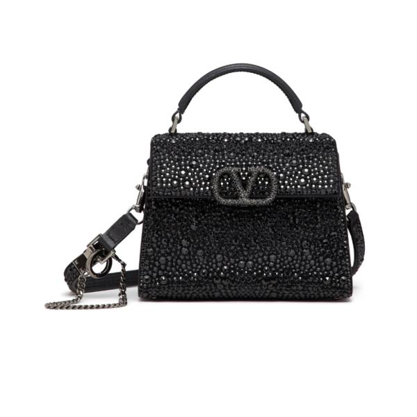 BOLSO MANO  DISE&Ntilde;O VSLING VALENTINO GARAVANI NEGRO