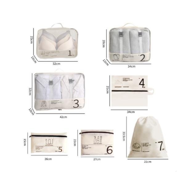 ORGANIZADOR DE EQUIPAJE MODELO BB41 BEIGE