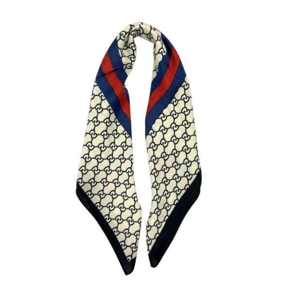 BANDANA CON ESTAMPADO MARCA GUCCI NEGRO