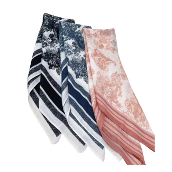 BANDANA CON ESTAMPADO FRANCES MARCA DIOR AZUL
