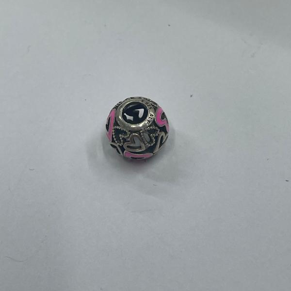 CHARM CORAZON CALADO ROSA PANDORA CH02