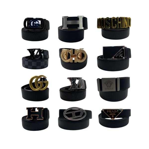 FAJA NEGRA MARCA DIOR HEBILLA PLATEADA 95CM