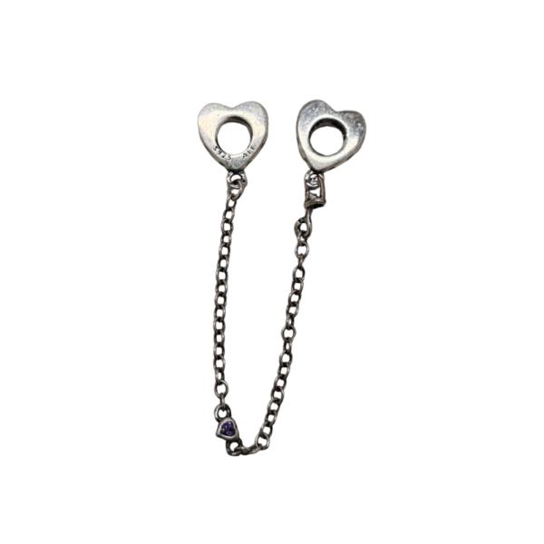 CADENA DE SEGURIDAD CORAZONES PANDORA S02